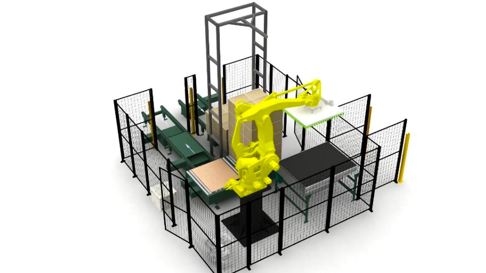 Automated palletizing line